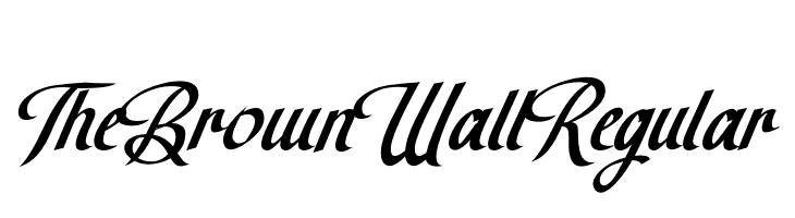 TheBrownWallRegular  免费字体下载
