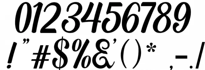 TheButterplay Font OTHER CHARS