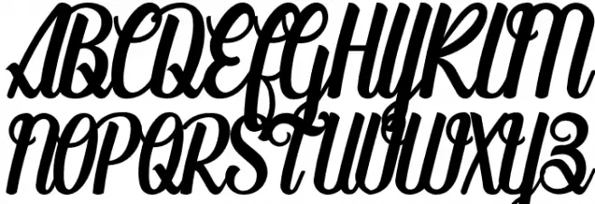 TheButterplay Schriftart Groß