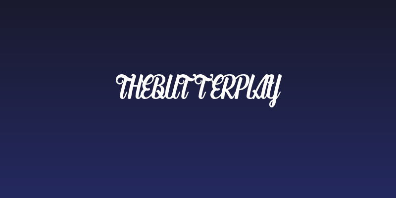 TheButterplay Social Header