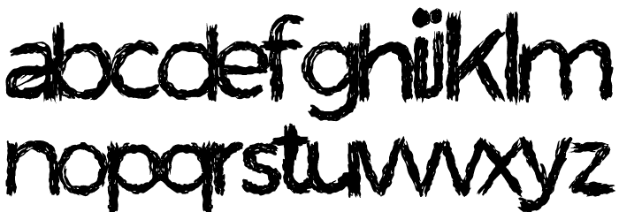 TheBuzz-bold Font LOWERCASE