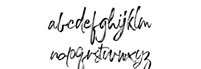 TheCaldwellscript-Regular Font LOWERCASE