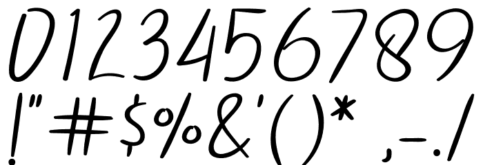 TheChiefRegular Font OTHER CHARS