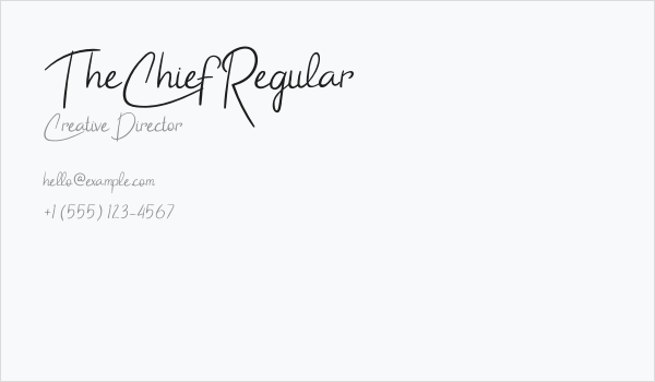 TheChiefRegular Business Card