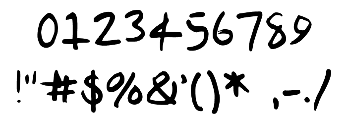 TheChristopherHarvey Medium Font OTHER CHARS