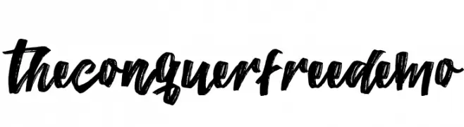 TheConquerFreeDemo  font caratteri gratis