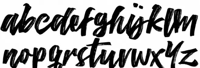 TheConquerFreeDemo Caratteri MINUSCOLO