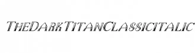 TheDarkTitanClassicitalic  baixar fontes gratis