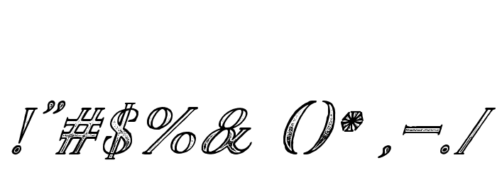 TheDarkTitanClassicitalic Font OTHER CHARS