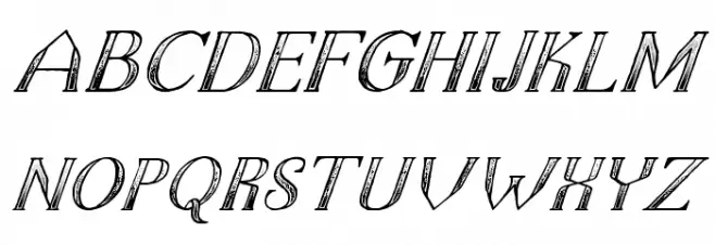 TheDarkTitanClassicitalic Schriftart Groß