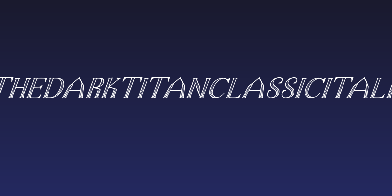 TheDarkTitanClassicitalic Social Header