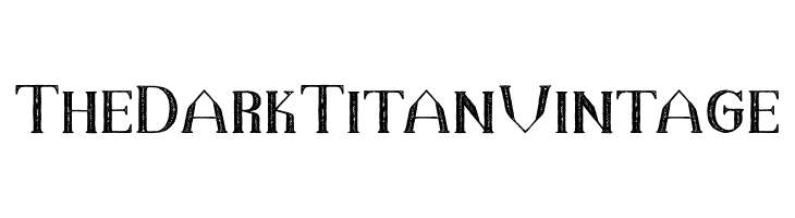 TheDarkTitanVintage  Descarca Fonturi Gratis