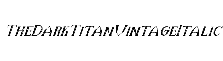 TheDarkTitanVintageItalic  font caratteri gratis