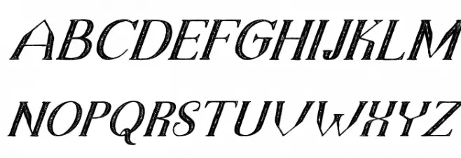 TheDarkTitanVintageItalic Font Litere mari