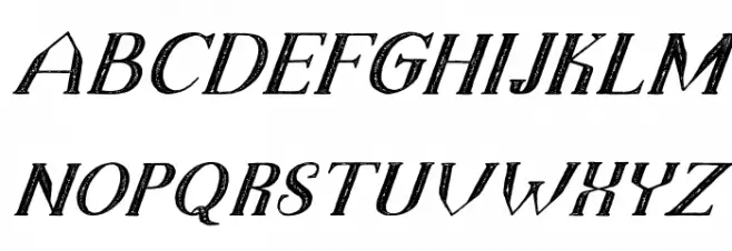 TheDarkTitanVintageItalic Fuentes MINÚSCULAS