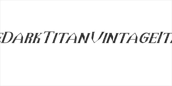 TheDarkTitanVintageItalic Logo