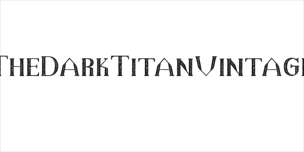 TheDarkTitanVintage Logo