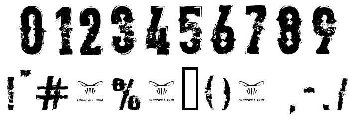 TheDeadliestSaloon Font Alte caractere