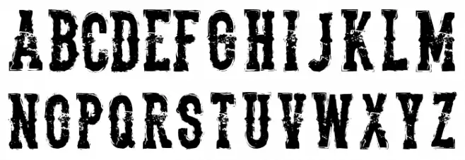TheDeadliestSaloon Font Litere mari