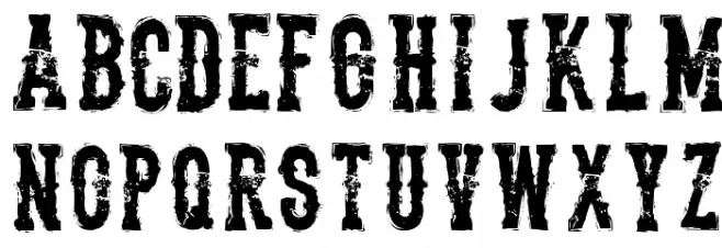 TheDeadliestSaloon Font Litere mici
