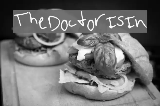 TheDoctorIsIn Font examples