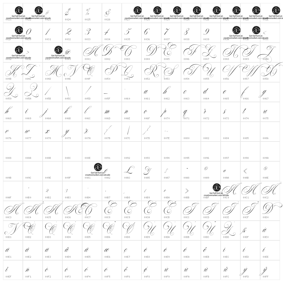 TheDuality Character Map