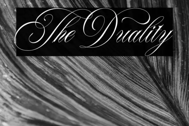 TheDuality Font examples