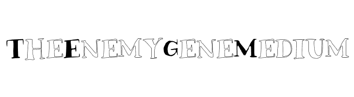 TheEnemyGeneMedium  font caratteri gratis