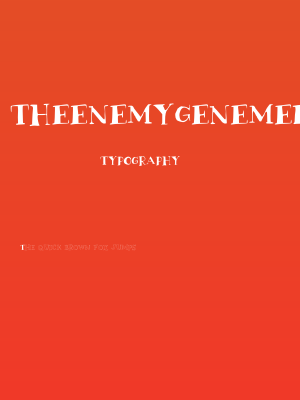 TheEnemyGeneMedium Poster