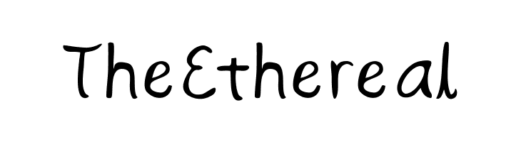 TheEthereal  नि: शुल्क फ़ॉन्ट्स डाउनलोड