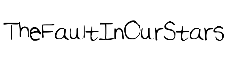 TheFaultInOurStars  font caratteri gratis