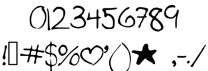 TheFaultInOurStars Font OTHER CHARS