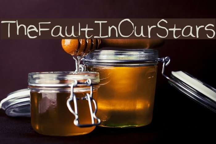 TheFaultInOurStars Font examples