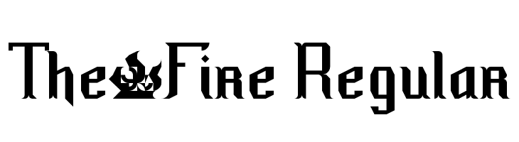 The·Fire Regular  Frei Schriftart Herunterladen
