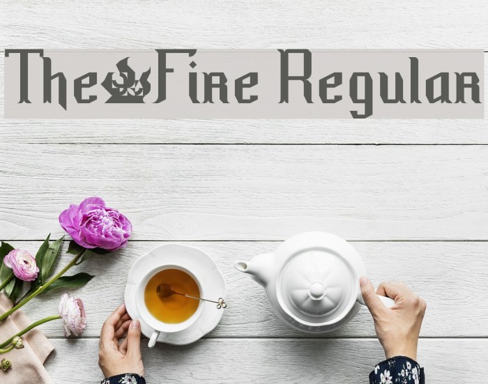The·Fire Regular Font examples