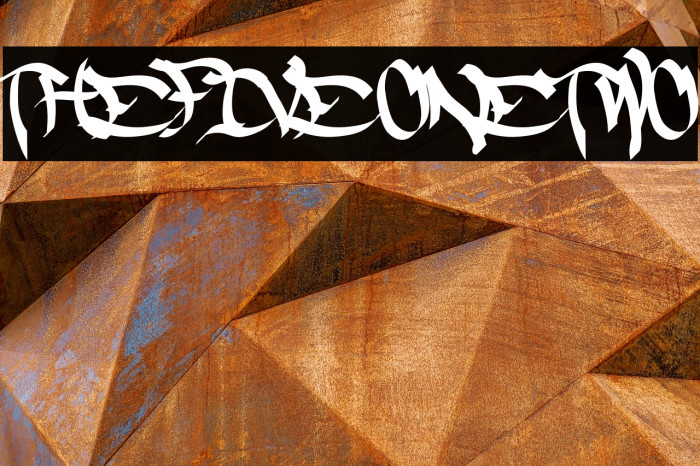 TheFiveOneTwo Font examples