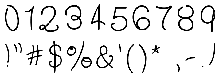 TheFrancescaFont Font OTHER CHARS
