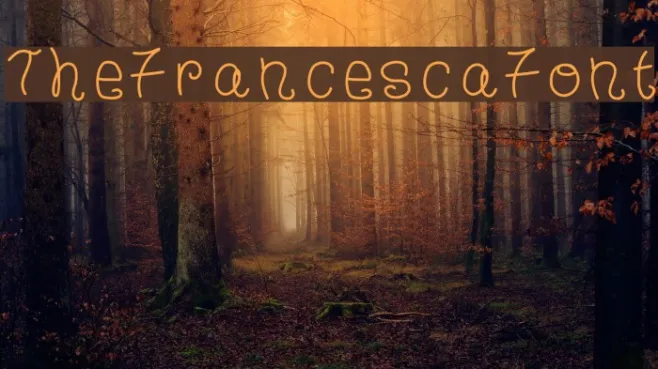 TheFrancescaFont Example 2