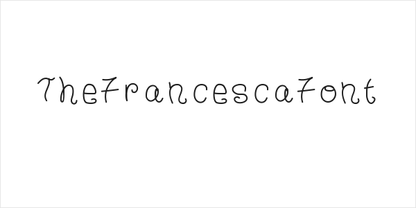TheFrancescaFont Logo