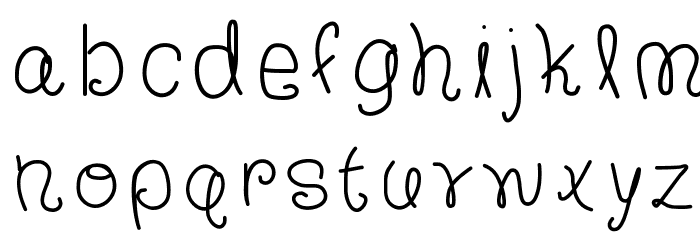 TheFrancescaFont Font LOWERCASE