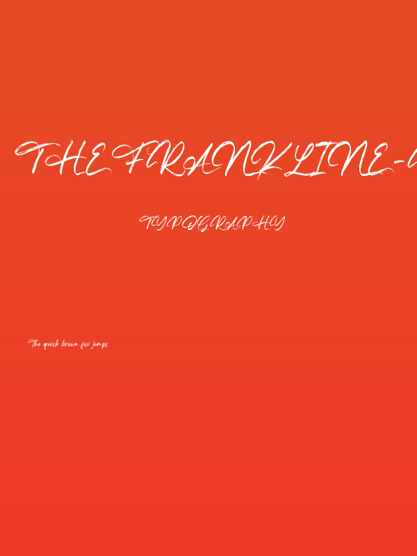 TheFrankline-Regular Poster