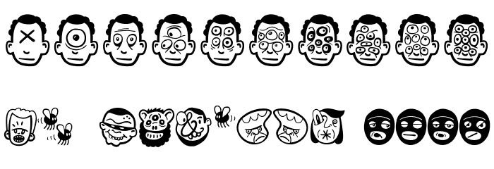 TheFreakyFace2 Font OTHER CHARS