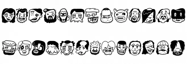 TheFreakyFace2 Schriftart Groß