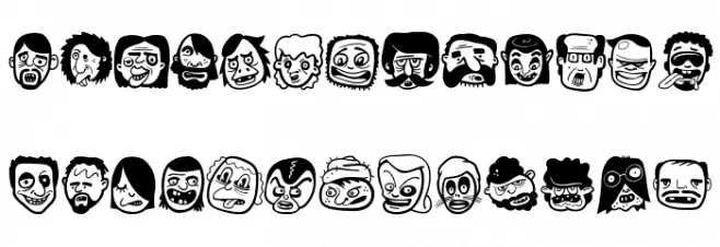TheFreakyFace Font Litere mari