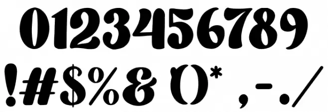 TheGiantandtheMouse Font OTHER CHARS