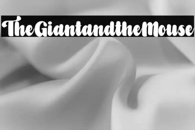 TheGiantandtheMouse Font examples