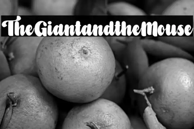 TheGiantandtheMouse Font examples