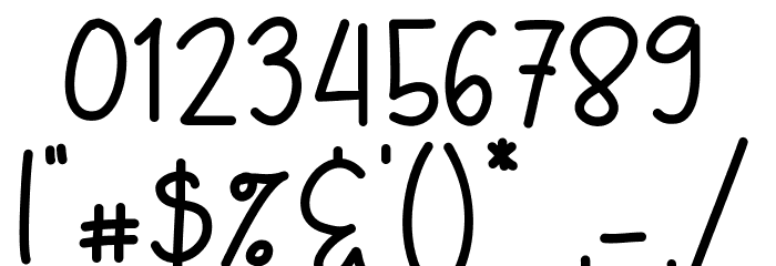 TheGingerbread Font OTHER CHARS