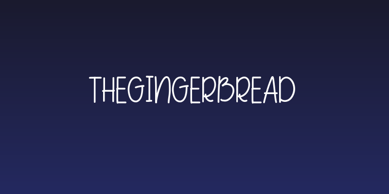 TheGingerbread Social Header