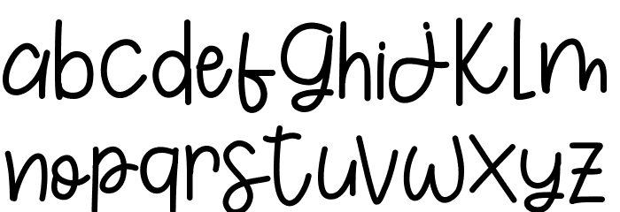 TheGingerbread Font LOWERCASE